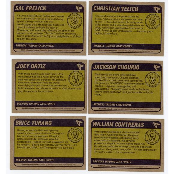 1st Edition Factory Sealed 2025 Milwaukee Brewers Police Team Set Wax Pack - Picture 4 of 4